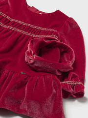 Mayoral Toddler Girl Red Velvet Dress & Headband (12M-4Y)