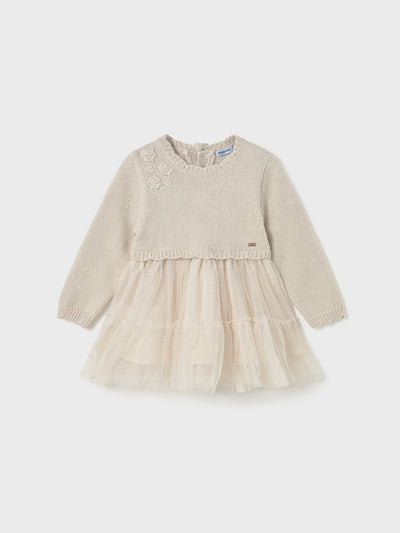 Mayoral Toddler Girl Knitted Tulle Dress (12M-4Y)