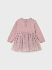 Mayoral Toddler Girl Pink Knitted Tulle Dress (12M-4Y)