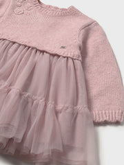 Mayoral Toddler Girl Pink Knitted Tulle Dress (12M-4Y)