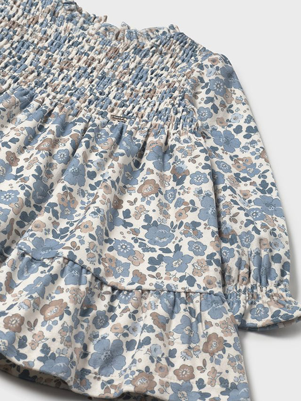Mayoral Toddler Girl Blue Floral Dress (12M-4Y)