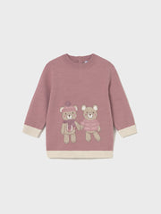 Mayoral Toddler Girl Pink Bear Jumper Dress (12M-4Y)