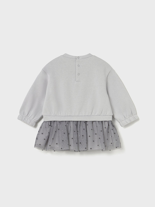 Mayoral Toddler Girl Grey Star Jumper Dress (12M-4Y)