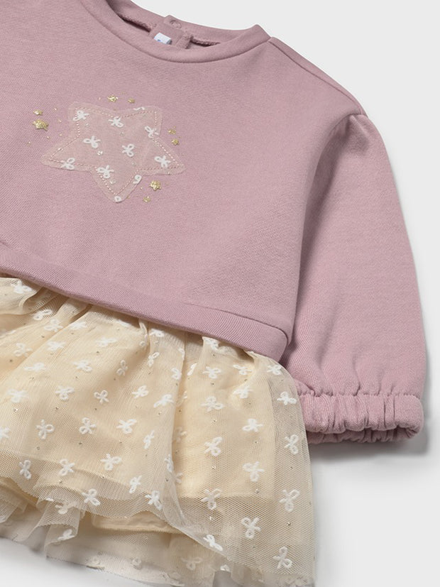 Mayoral Toddler Girl Pink Star Jumper Dress (12M-4Y)