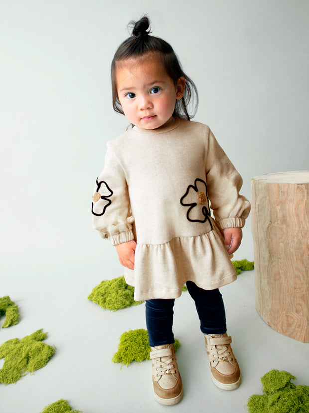Mayoral Toddler Girl Cream Flower Dress (12M-4Y)