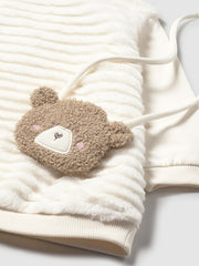 Mayoral Toddler Girl Cream Fur Dress & Bag (12M-4Y)