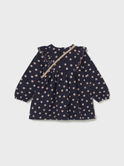Mayoral Toddler Girl Navy Polka Dot Dress & Bag (12M-4Y)