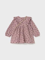 Mayoral Toddler Girl Pink Polka Dot Dress & Bag (12M-4Y)