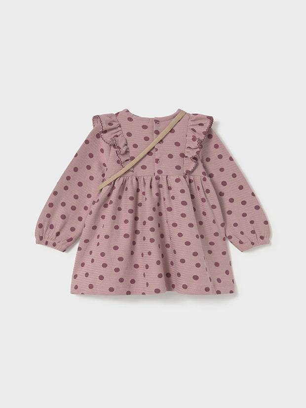 Mayoral Toddler Girl Pink Polka Dot Dress & Bag (12M-4Y)