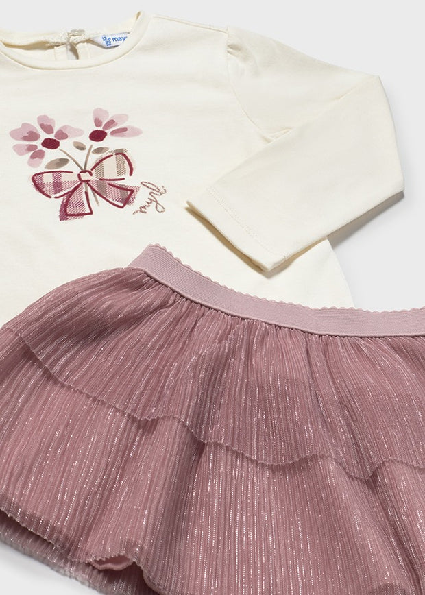 Mayoral Toddler Girl Pink Floral Outfit Set (12M-4Y)