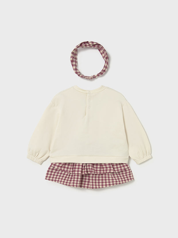 Mayoral Toddler Girl Pink Gingham Skirt & Headband Set (12M-4Y)