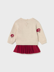 Mayoral Toddler Girl Mushroom Jumper & Skirt (12M-4Y)