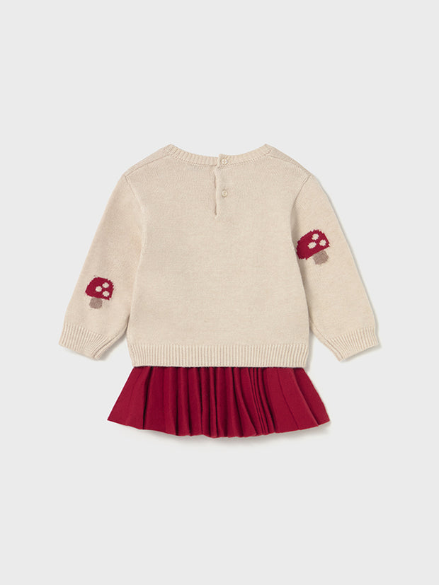 Mayoral Toddler Girl Mushroom Jumper & Skirt (12M-4Y)