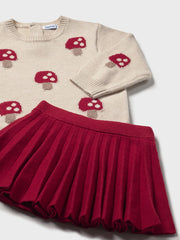 Mayoral Toddler Girl Mushroom Jumper & Skirt (12M-4Y)