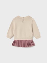 Mayoral Toddler Girl Pink Teddy Bear Jumper & Skirt (12M-4Y)