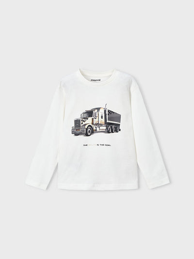 Mayoral Junior Boy Truck Long Sleeve Top (3Y-8Y)