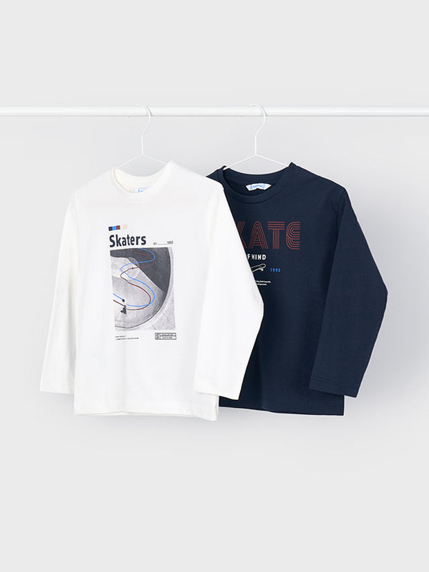 Mayoral Junior Boy Skaters Top Set - 2 Pack (3Y-8Y)