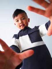 Mayoral Junior Boy Navy & Cream Polo Shirt (3Y-8Y)
