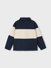 Mayoral Junior Boy Navy & Cream Polo Shirt (3Y-8Y)