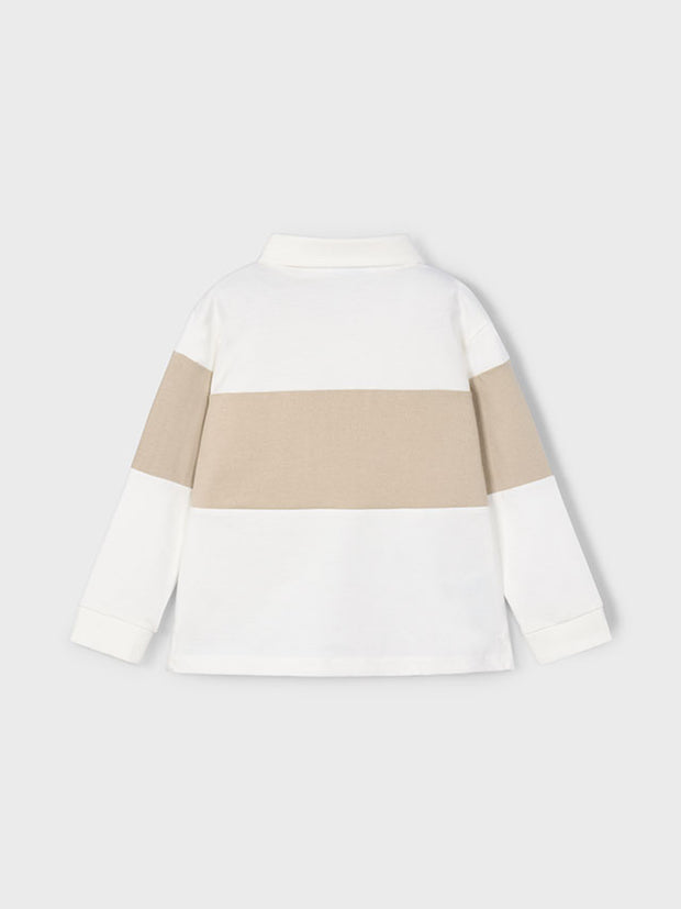 Mayoral Junior Boy Cream Polo Shirt (3Y-8Y)