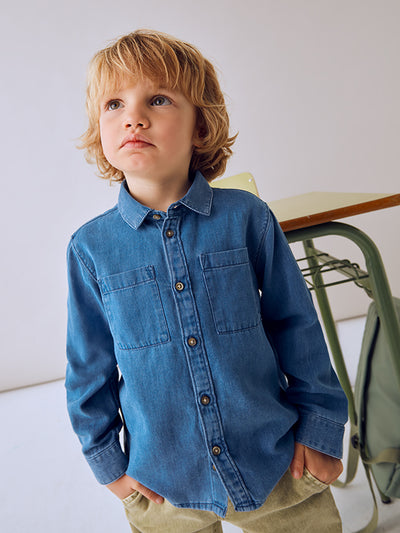 Mayoral Junior Boy Denim Shirt (3Y-8Y)