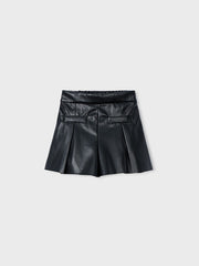 Mayoral Junior Girl Black Pleated Shorts (3Y-8Y)