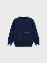 Mayoral Junior Boy Navy Baseball Jumper (3Y-8Y)