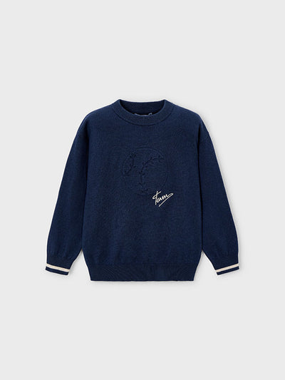Mayoral Junior Boy Navy Baseball Jumper (3Y-8Y)