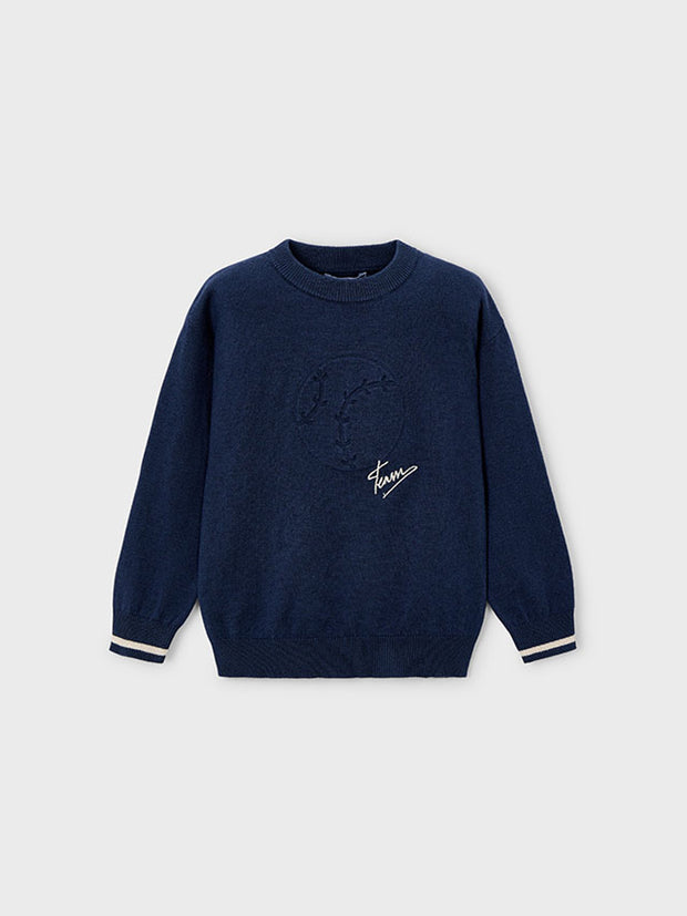 Mayoral Junior Boy Navy Baseball Jumper (3Y-8Y)