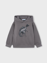Mayoral Junior Boy Grey Dinosaur Hoodie (3Y-8Y)