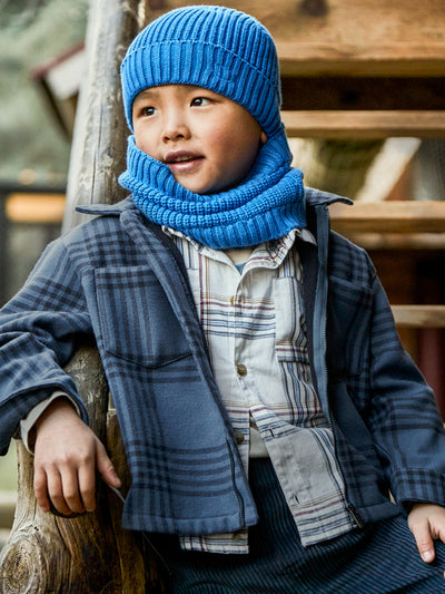 Mayoral Junior Boy Navy Flannel Jacket (3Y-8Y)