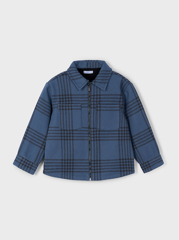 Mayoral Junior Boy Navy Flannel Jacket (3Y-8Y)