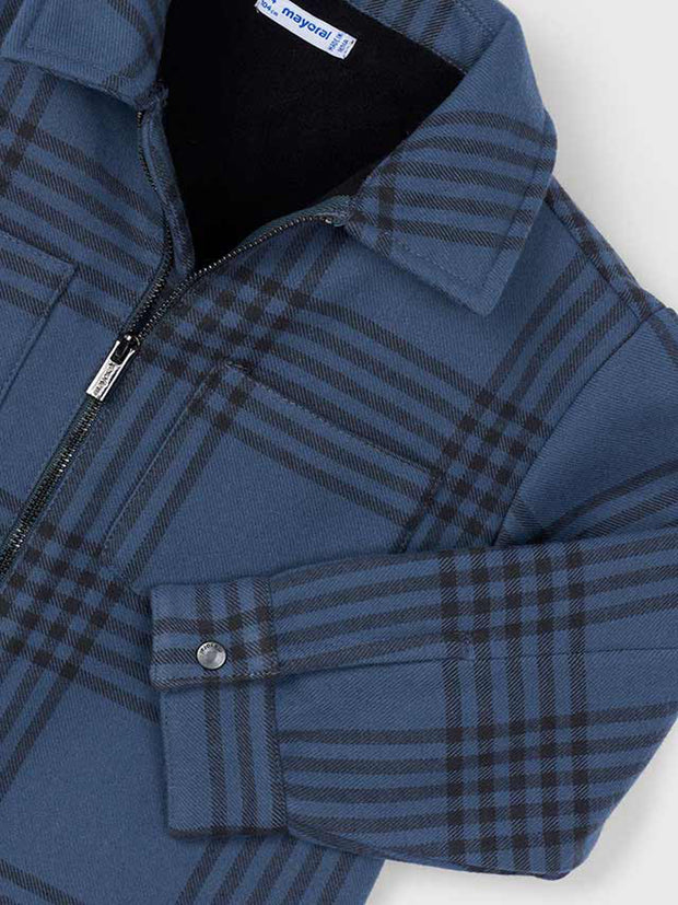 Mayoral Junior Boy Navy Flannel Jacket (3Y-8Y)