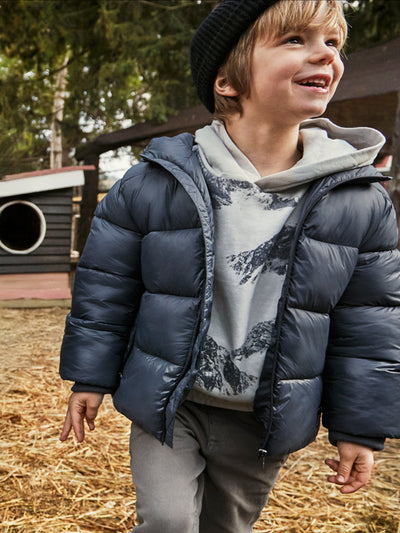 Mayoral Junior Boy Navy Glossy Jacket (3Y-8Y)
