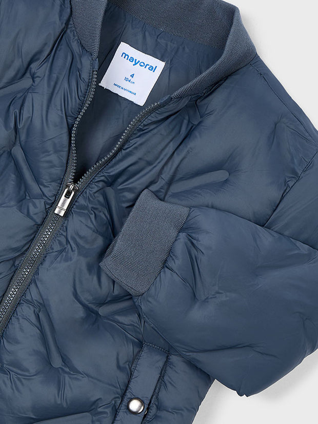 Mayoral Junior Boy Navy Puffa Bomber Jacket (3Y-8Y)