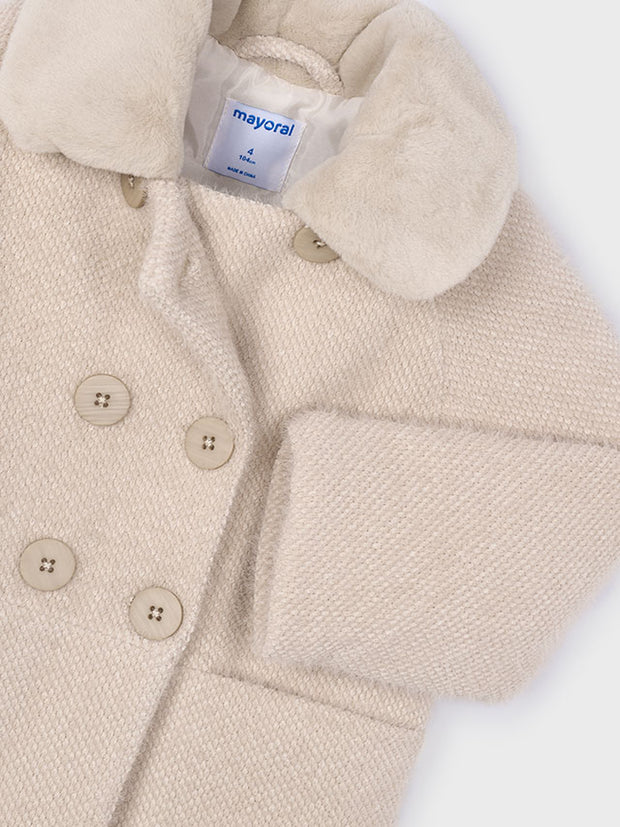 Mayoral Junior Girl Cream Knitted Jacket (3Y-8Y)