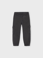 Mayoral Junior Boy Black Cuffed Cargos (3Y-8Y)