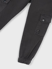 Mayoral Junior Boy Black Cuffed Cargos (3Y-8Y)