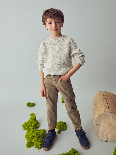 Mayoral Junior Boy Tan Cuffed Cargos (3Y-8Y)