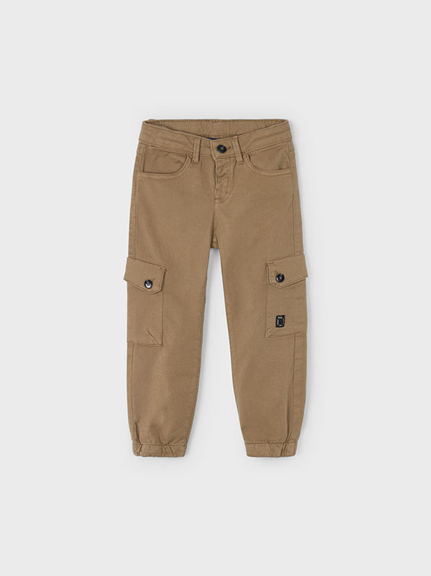 Mayoral Junior Boy Tan Cuffed Cargos (3Y-8Y)
