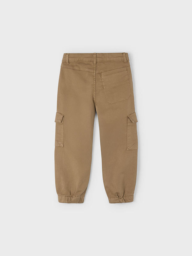 Mayoral Junior Boy Tan Cuffed Cargos (3Y-8Y)