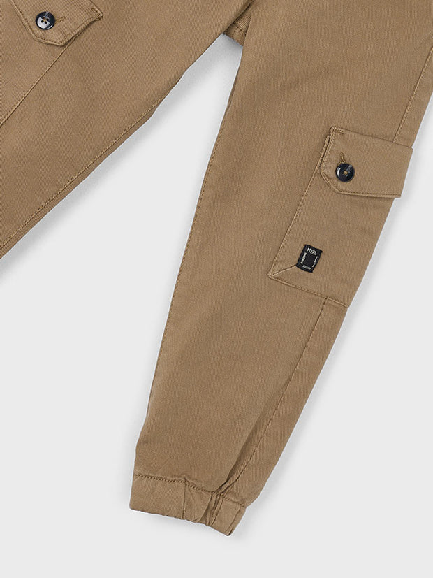 Mayoral Junior Boy Tan Cuffed Cargos (3Y-8Y)