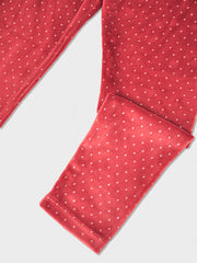 Mayoral Junior Girl Pink Velvet Leggings (3Y-8Y)