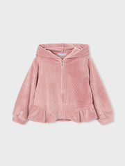 Mayoral Junior Girl Pink Velour Outfit Set (3Y-8Y)