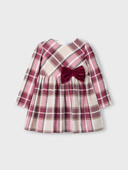 Mayoral Junior Girl Red Tartan Dress (3Y-8Y)