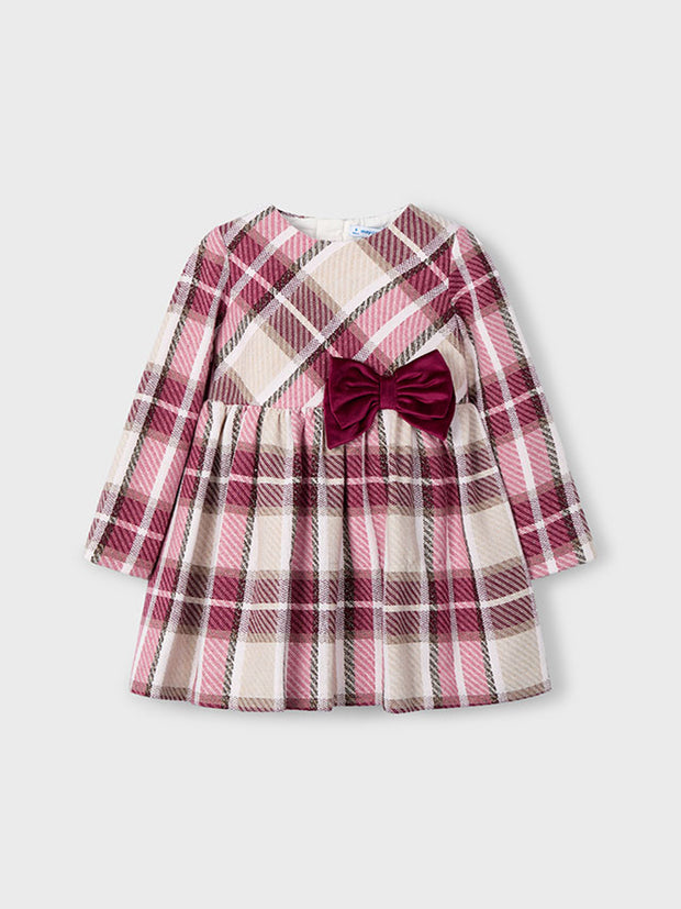 Mayoral Junior Girl Red Tartan Dress (3Y-8Y)