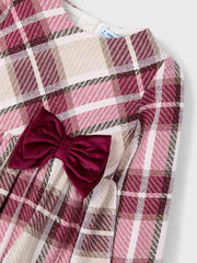 Mayoral Junior Girl Red Tartan Dress (3Y-8Y)