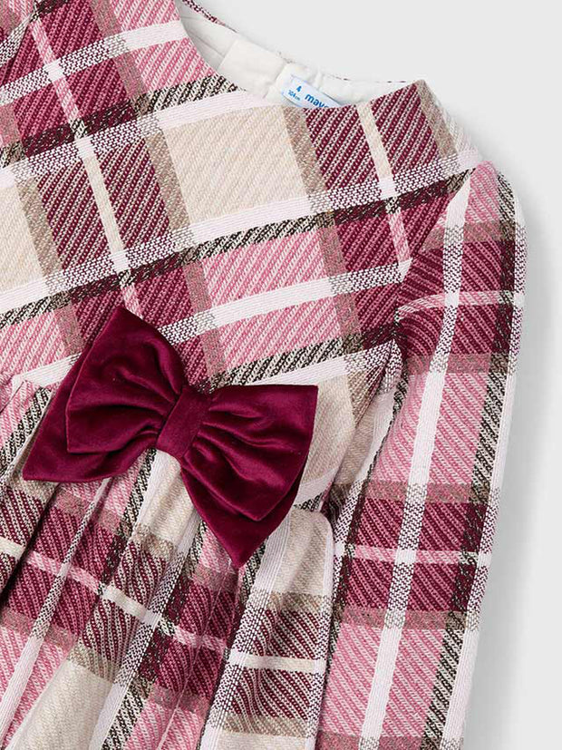 Mayoral Junior Girl Red Tartan Dress (3Y-8Y)