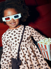 Mayoral Junior Girl Cream Animal Print & Bag (3Y-8Y)
