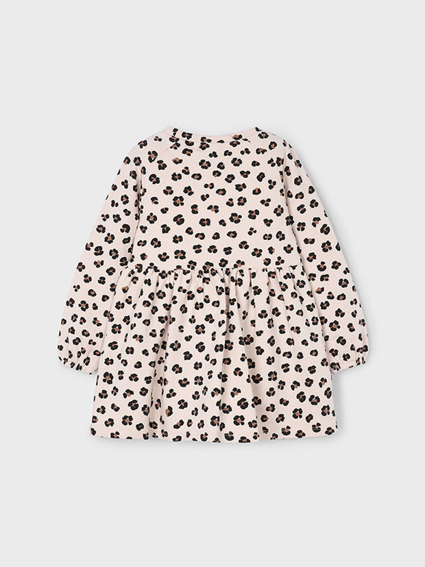 Mayoral Junior Girl Cream Animal Print & Bag (3Y-8Y)